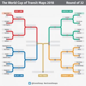 جام جهانی نقشه های سیستم مترو در حال برگزاری است! کدام شهر بهترین نقشه سیستم حمل و نقل قطار شهری(مترو) را دارد؟