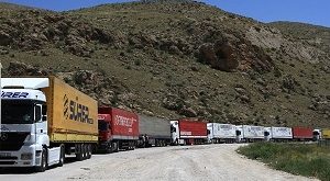 ترانزیت جاده ای بیش از ۹ میلیون و ۳۰۰ هزار تن کالا از ایران در سال ۱۴۰۱