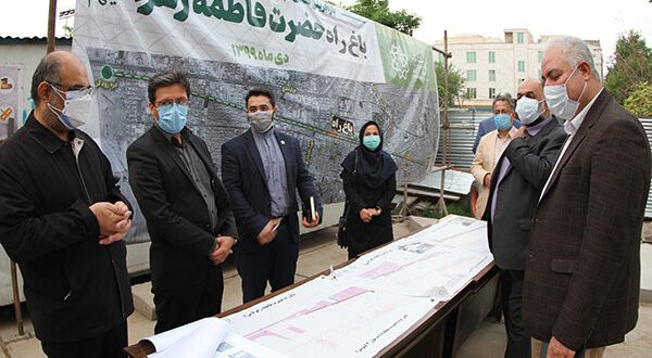 بازدید رئیس مرکز مطالعات و برنامه ریزی شهر تهران ازپروژه پروژه احداث باغ راه حضرت فاطمه زهرا (س)
