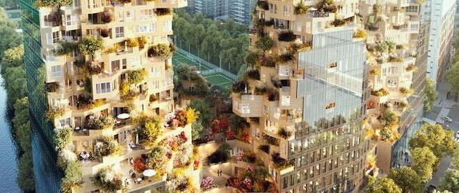 نگاهی به اعجاب انگیزترین طرح شهرسازی در مرکز اروپا | ساختمان‌هایی با معماری متفاوت و سبز