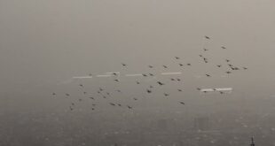 وضعیت آلودگی هوای تهران در روز چهارشنبه ١۵ آذر ١۴٠٢